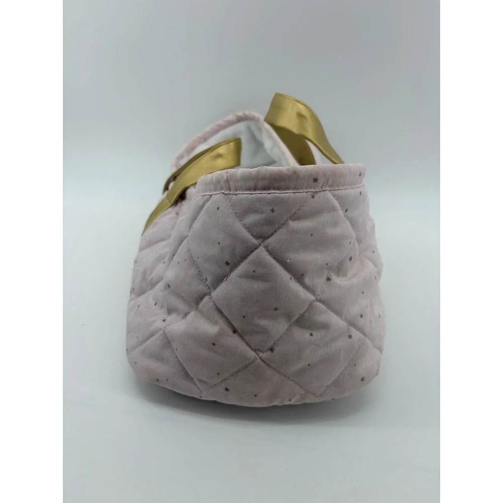 American Girl Doll Moses Carrier Kids OS Pink Gold Quilted Bassinet- Retired